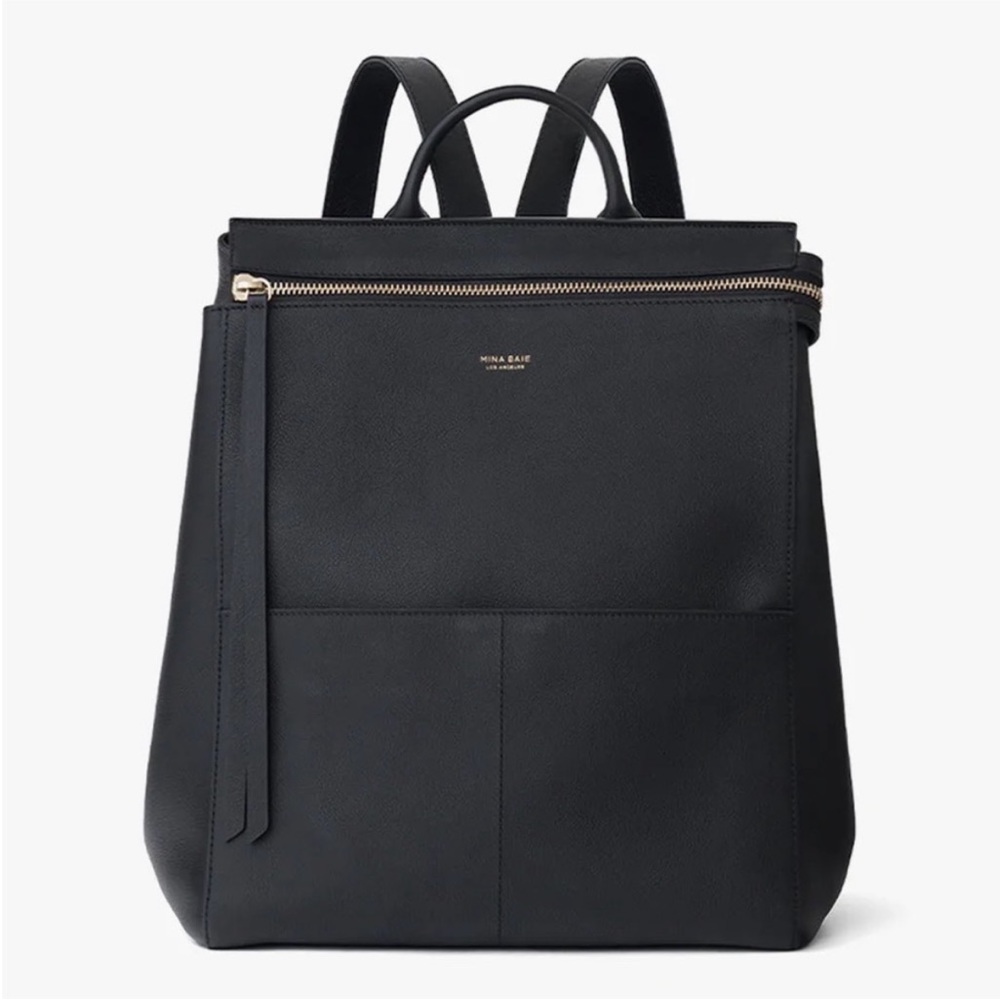 Mina baie diaper bag full leather harper